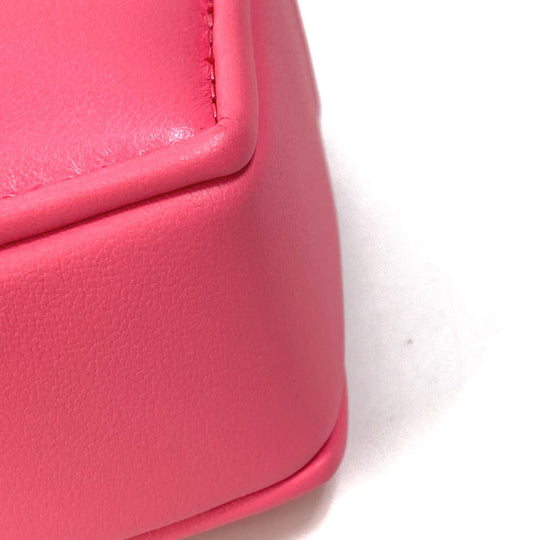 LOUIS VUITTON Shoulder Bag M81893 leather pink Monogram Bubblegram pop my heart pouch Women Used Authentic