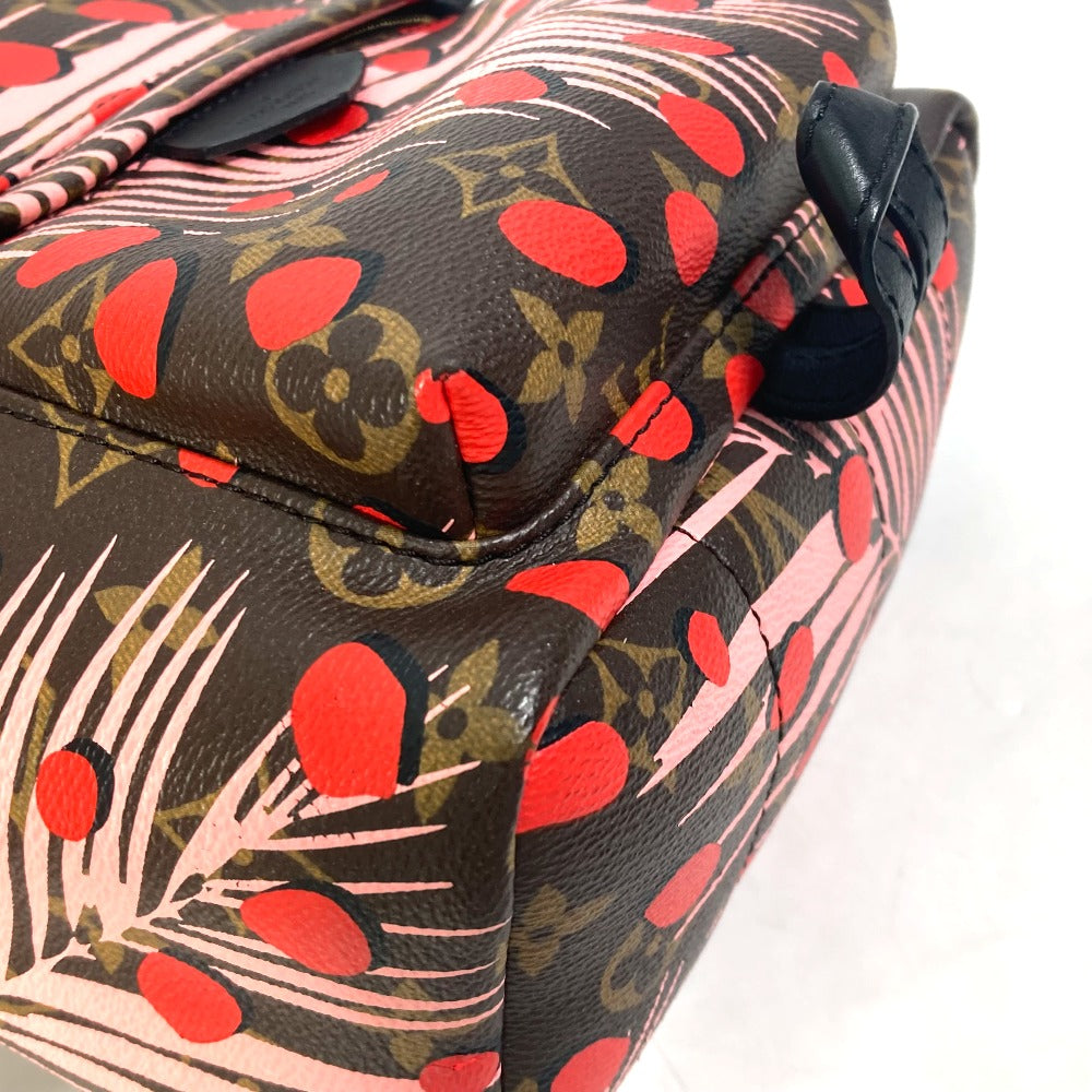 LOUIS VUITTON Backpack M41981 Monogram canvas Brown x Pink x Red Monogram Palm Springs PM Women Used Authentic