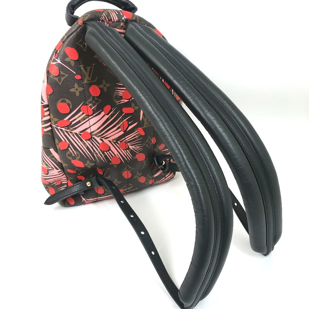 LOUIS VUITTON Backpack M41981 Monogram canvas Brown x Pink x Red Monogram Palm Springs PM Women Used Authentic