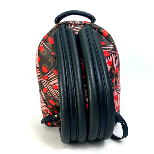 LOUIS VUITTON Backpack M41981 Monogram canvas Brown x Pink x Red Monogram Palm Springs PM Women Used Authentic