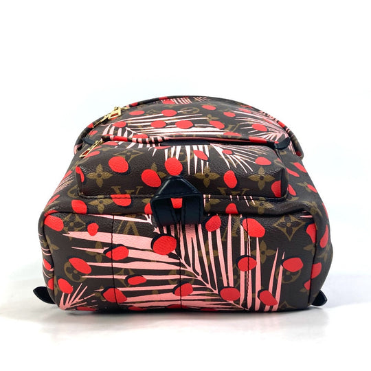 LOUIS VUITTON Backpack M41981 Monogram canvas Brown x Pink x Red Monogram Palm Springs PM Women Used Authentic
