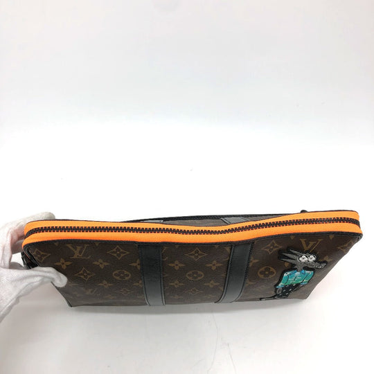 LOUIS VUITTON Handbag M80130 Monogram canvas Brown Monogram LV Friends Keepall pouch mens Used Authentic