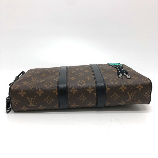 LOUIS VUITTON Handbag M80130 Monogram canvas Brown Monogram LV Friends Keepall pouch mens Used Authentic