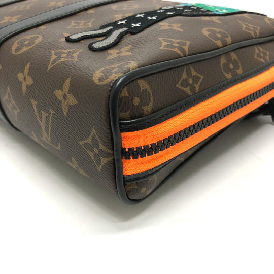 LOUIS VUITTON Handbag M80130 Monogram canvas Brown Monogram LV Friends Keepall pouch mens Used Authentic