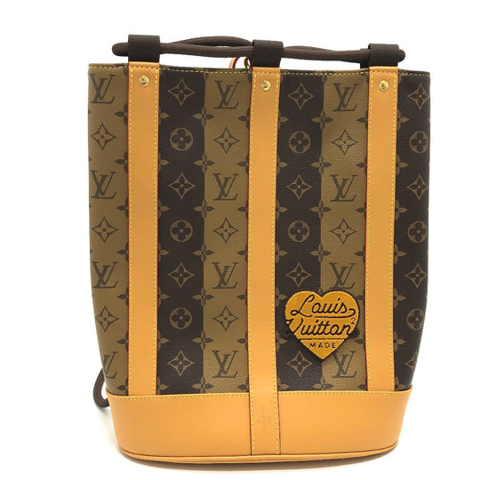 LOUIS VUITTON Shoulder Bag M45968 Monogram canvas Brown Monogram Randonnee Messenger Stripe mens Used Authentic