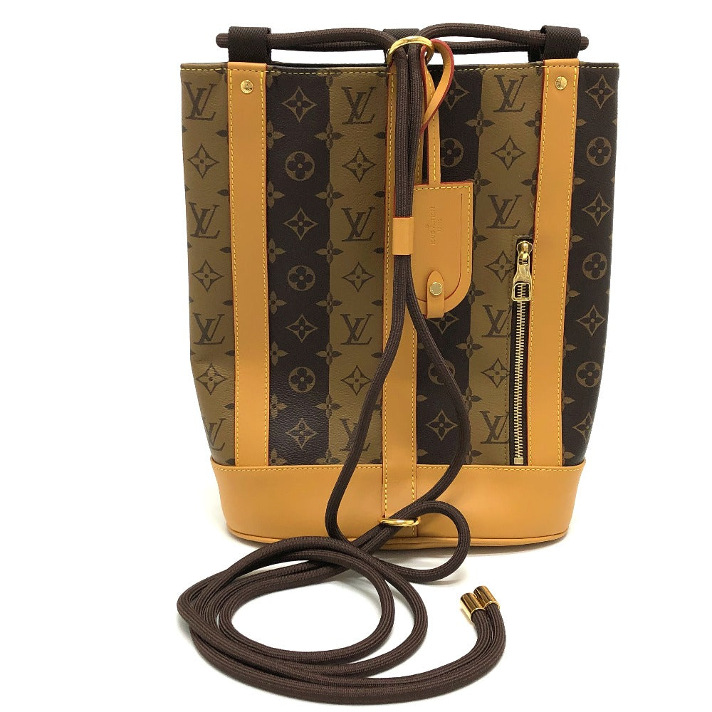 LOUIS VUITTON Shoulder Bag M45968 Monogram canvas Brown Monogram Randonnee Messenger Stripe mens Used Authentic