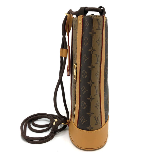 LOUIS VUITTON Shoulder Bag M45968 Monogram canvas Brown Monogram Randonnee Messenger Stripe mens Used Authentic