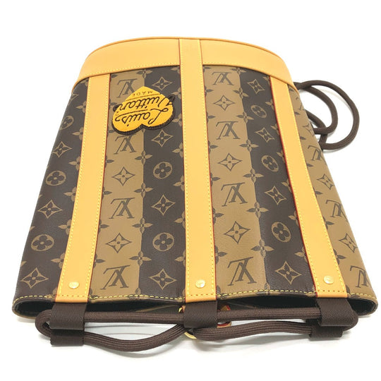 LOUIS VUITTON Shoulder Bag M45968 Monogram canvas Brown Monogram Randonnee Messenger Stripe mens Used Authentic