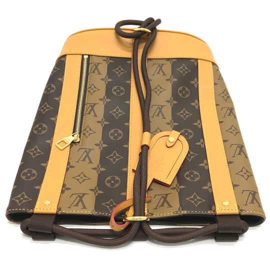 LOUIS VUITTON Shoulder Bag M45968 Monogram canvas Brown Monogram Randonnee Messenger Stripe mens Used Authentic