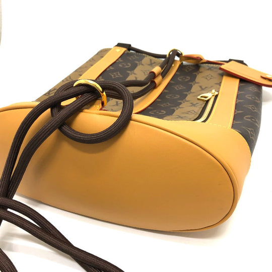 LOUIS VUITTON Shoulder Bag M45968 Monogram canvas Brown Monogram Randonnee Messenger Stripe mens Used Authentic