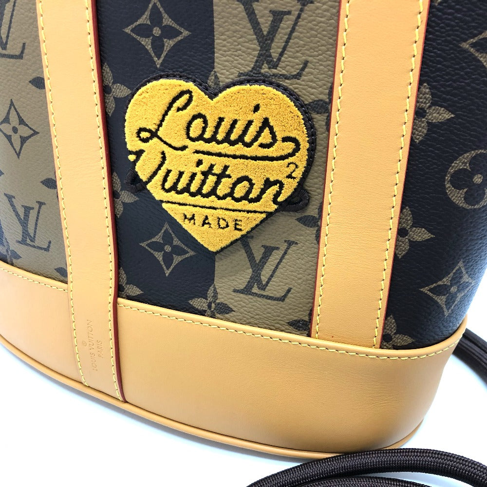 LOUIS VUITTON Shoulder Bag M45968 Monogram canvas Brown Monogram Randonnee Messenger Stripe mens Used Authentic