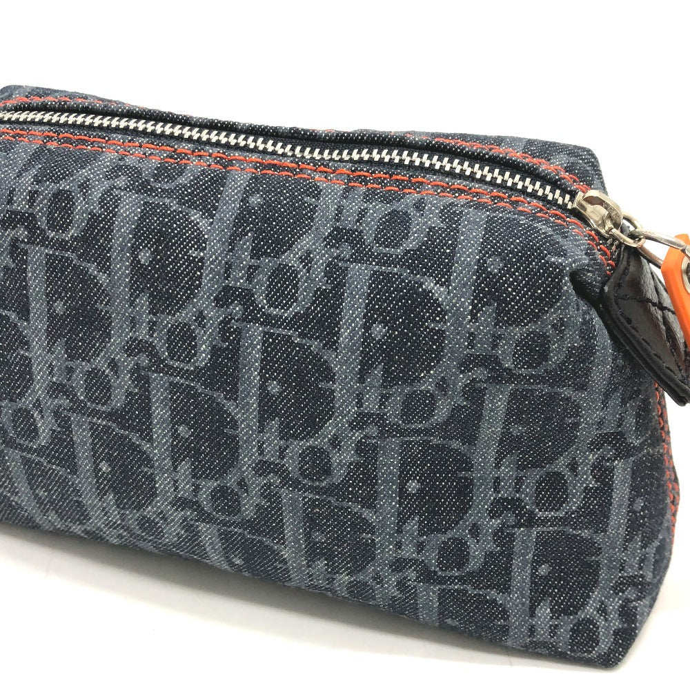 Dior Pouch canvas Navy Trotter flight pouch
