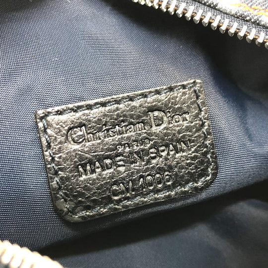 Dior Pouch canvas Navy Trotter flight pouch