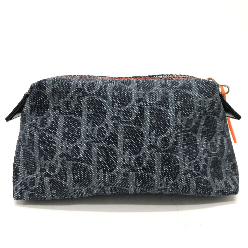 Dior Pouch canvas Navy Trotter flight pouch