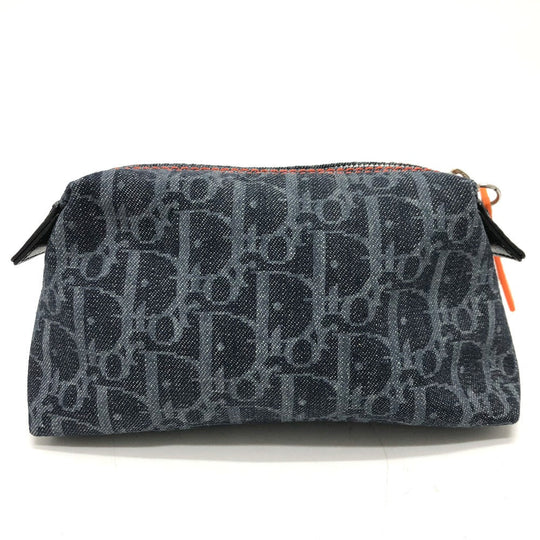 Dior Pouch canvas Navy Trotter flight pouch