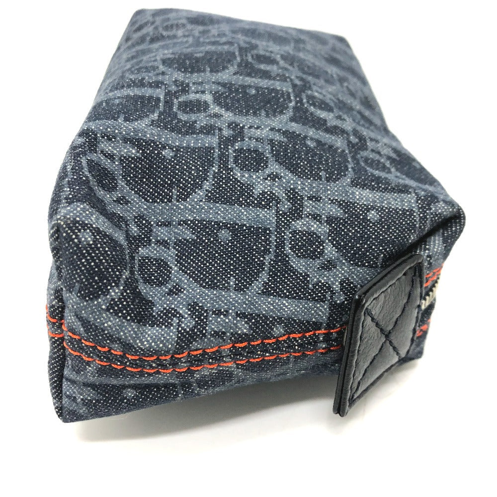 Dior Pouch canvas Navy Trotter flight pouch