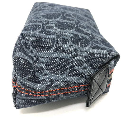 Dior Pouch canvas Navy Trotter flight pouch