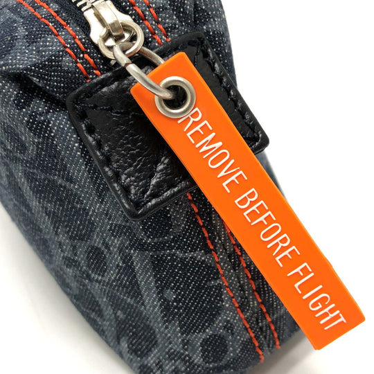 Dior Pouch canvas Navy Trotter flight pouch