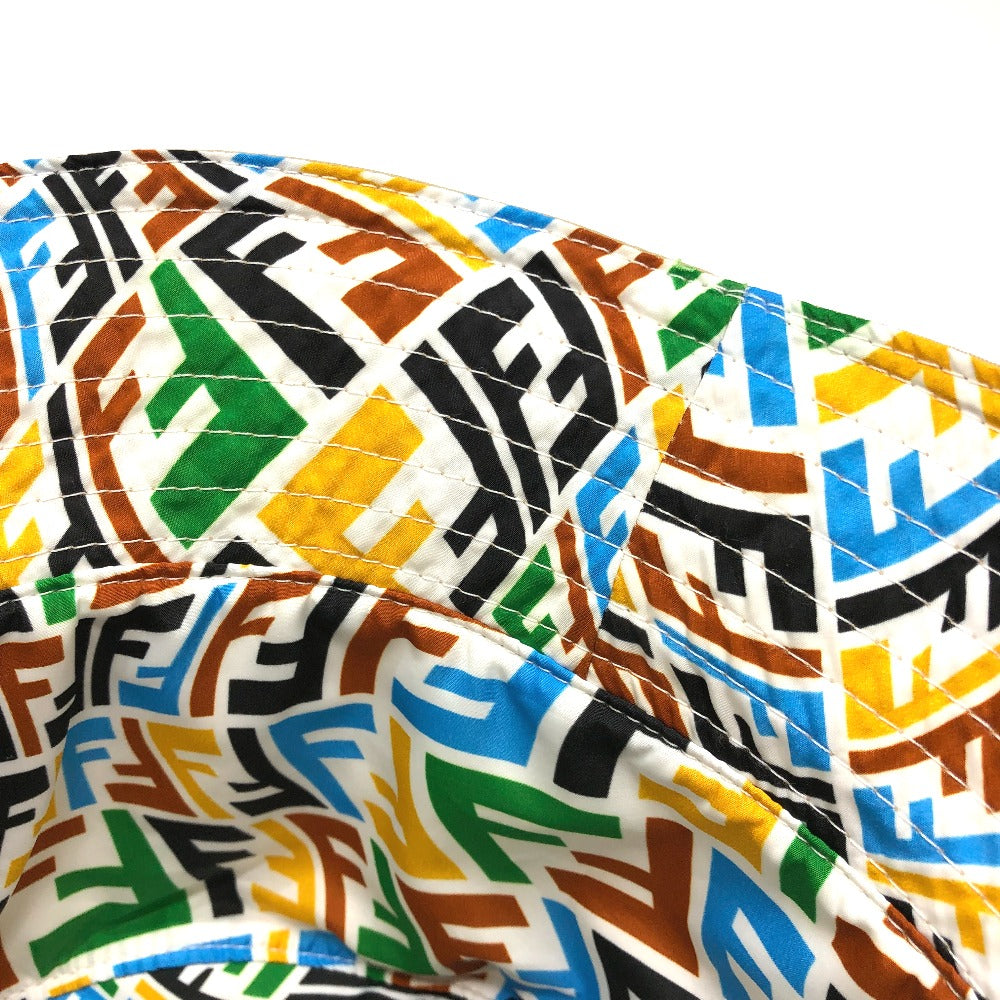 FENDI hat Nylon Beige / multicolor Zucca reversible