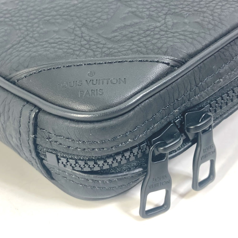 LOUIS VUITTON Shoulder Bag M53298 Taurillon Clemence black Monogram Utility side bag mens Used Authentic