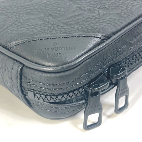 LOUIS VUITTON Shoulder Bag M53298 Taurillon Clemence black Monogram Utility side bag mens Used Authentic