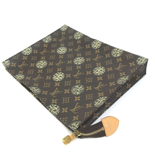 LOUIS VUITTON Clutch bag M41513 Monogram canvas Brown Monogram Christopher Nemeth Rope Pochette Voyage mens Used Authentic