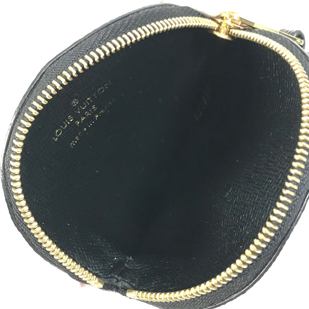LOUIS VUITTON Coin case M69505 Monogram canvas Red x white x black LV Clafoutis Portonet Ron Women Used Authentic