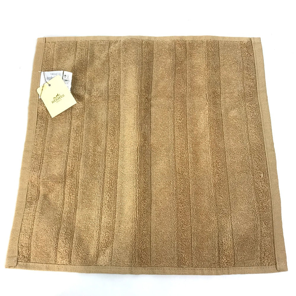 HERMES towel 101299M-17 cotton beige Hand towel labyrinth Women Used Authentic