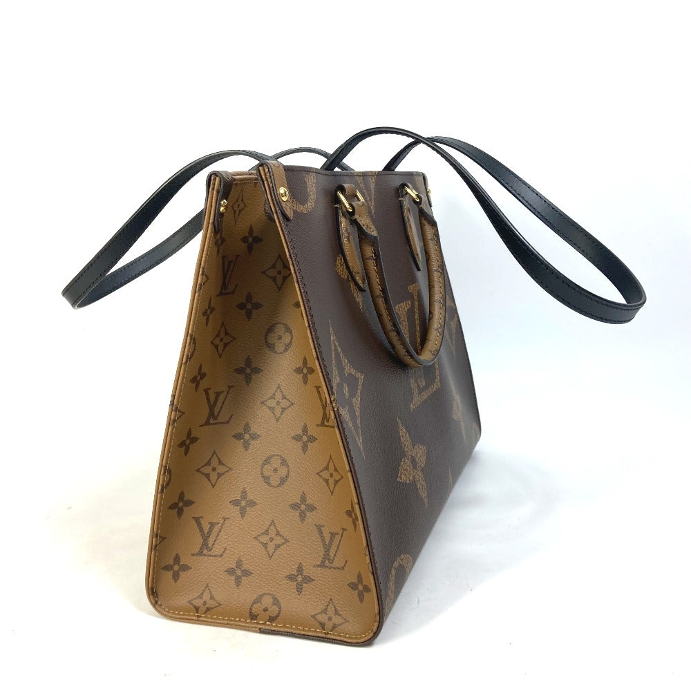 LOUIS VUITTON Tote Bag M45321 Monogram giant canvas Brown Monogram Giant On the Go MM