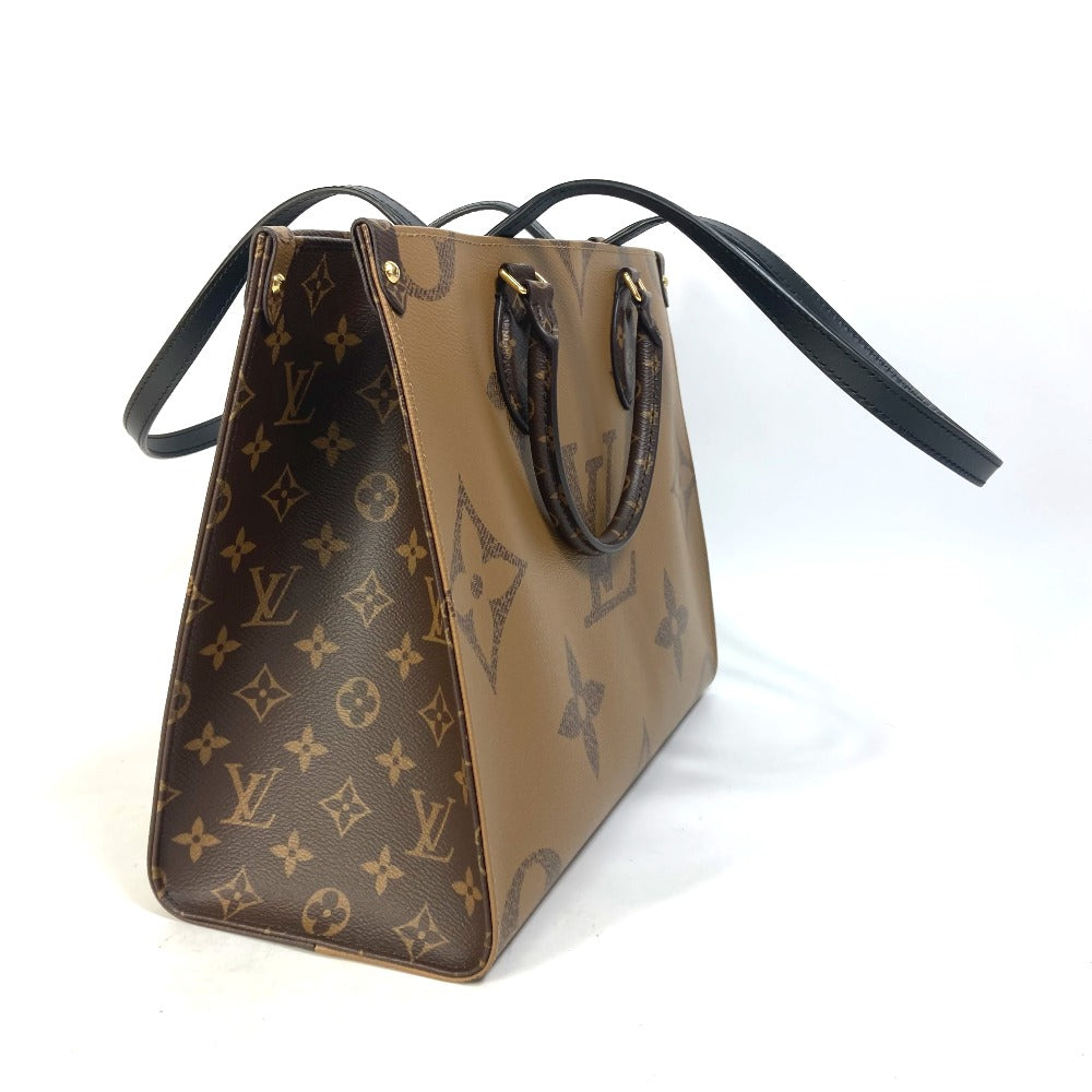 LOUIS VUITTON Tote Bag M45321 Monogram giant canvas Brown Monogram Giant On the Go MM