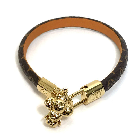 LOUIS VUITTON bracelet M6773 Monogram canvas Brown Monogram Brasserie Vivienne Women 19 Used Authentic