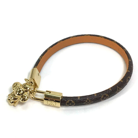 LOUIS VUITTON bracelet M6773 Monogram canvas Brown Monogram Brasserie Vivienne Women 19 Used Authentic