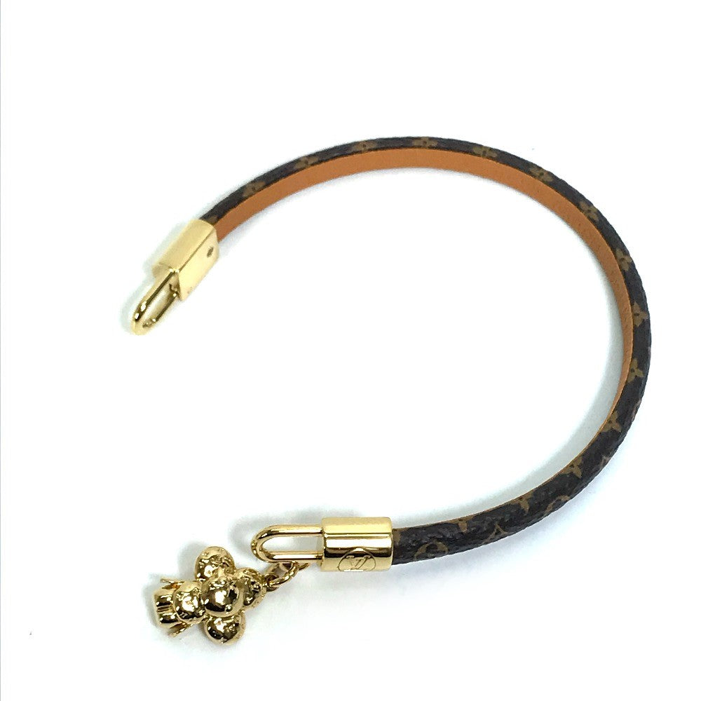 LOUIS VUITTON bracelet M6773 Monogram canvas Brown Monogram Brasserie Vivienne Women 19 Used Authentic