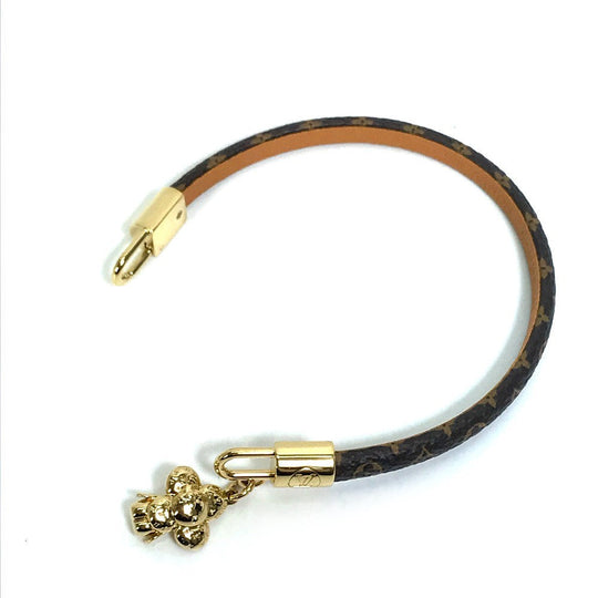 LOUIS VUITTON bracelet M6773 Monogram canvas Brown Monogram Brasserie Vivienne Women 19 Used Authentic