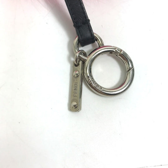FENDI Bag charm Fake fur pink monster Women Used Authentic