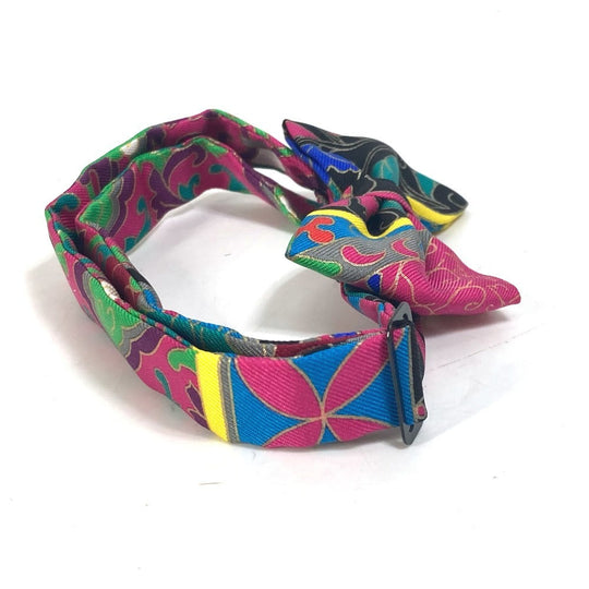 HERMES tie silk multicolor Butterfly tie Noupapillon mens Used Authentic