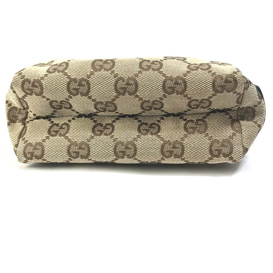 GUCCI Cosmetics Pouch 29596 GG canvas Beige x blue GG Women Used Authentic
