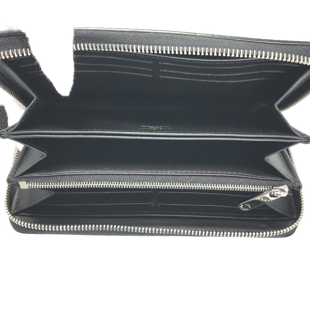 LOUIS VUITTON Long Wallet Purse M61867 Monogram Mahina black Monogram Mahina Zippy wallet Women Used Authentic