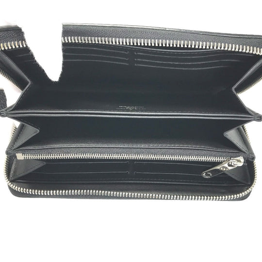 LOUIS VUITTON Long Wallet Purse M61867 Monogram Mahina black Monogram Mahina Zippy wallet Women Used Authentic