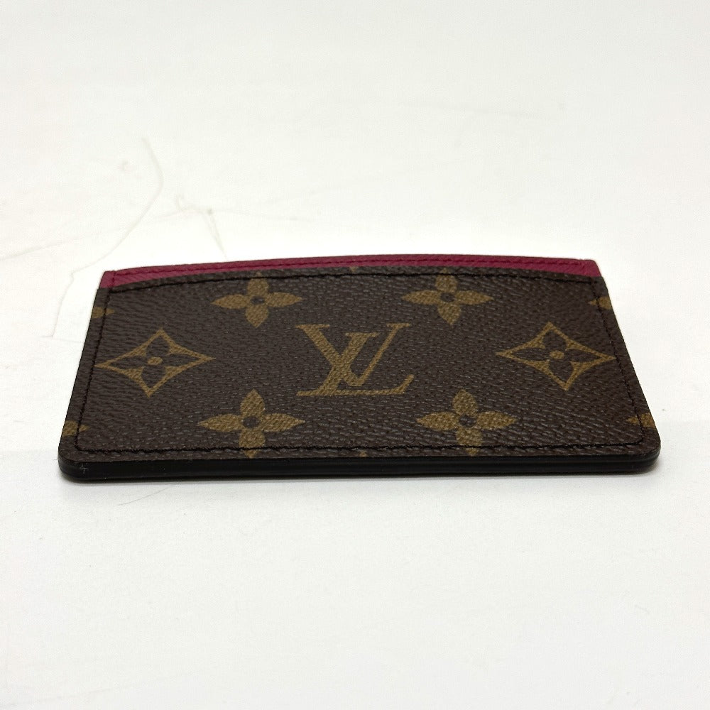 LOUIS VUITTON Card Case M60703 Monogram Vernis Canvas Brown Monogram Porto cult · Simple