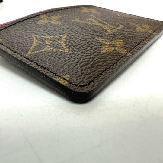 LOUIS VUITTON Card Case M60703 Monogram Vernis Canvas Brown Monogram Porto cult · Simple