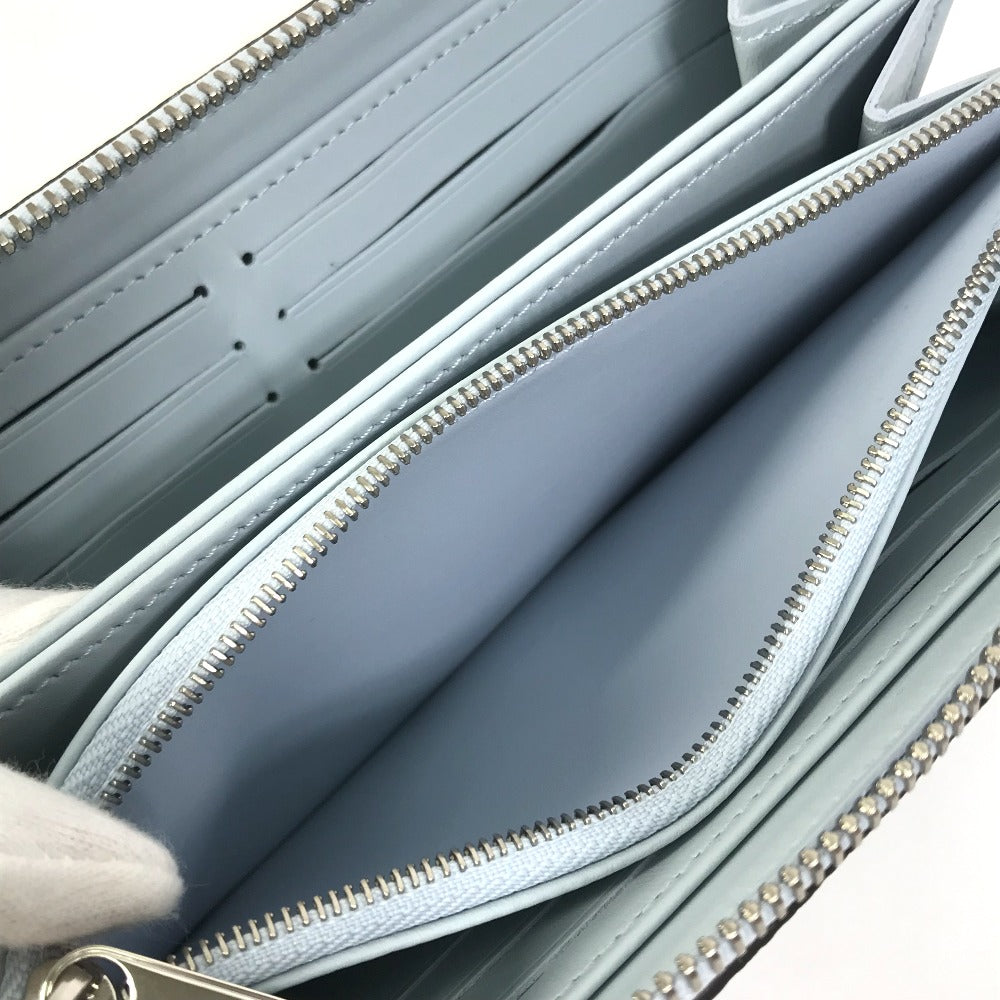 LOUIS VUITTON Long Wallet Purse M82197 Monogram Mahina blue Monogram Mahina Zippy wallet