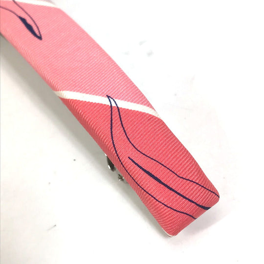 HERMES Valletta silk pink hair accessory Overall handle Women Used Authentic
