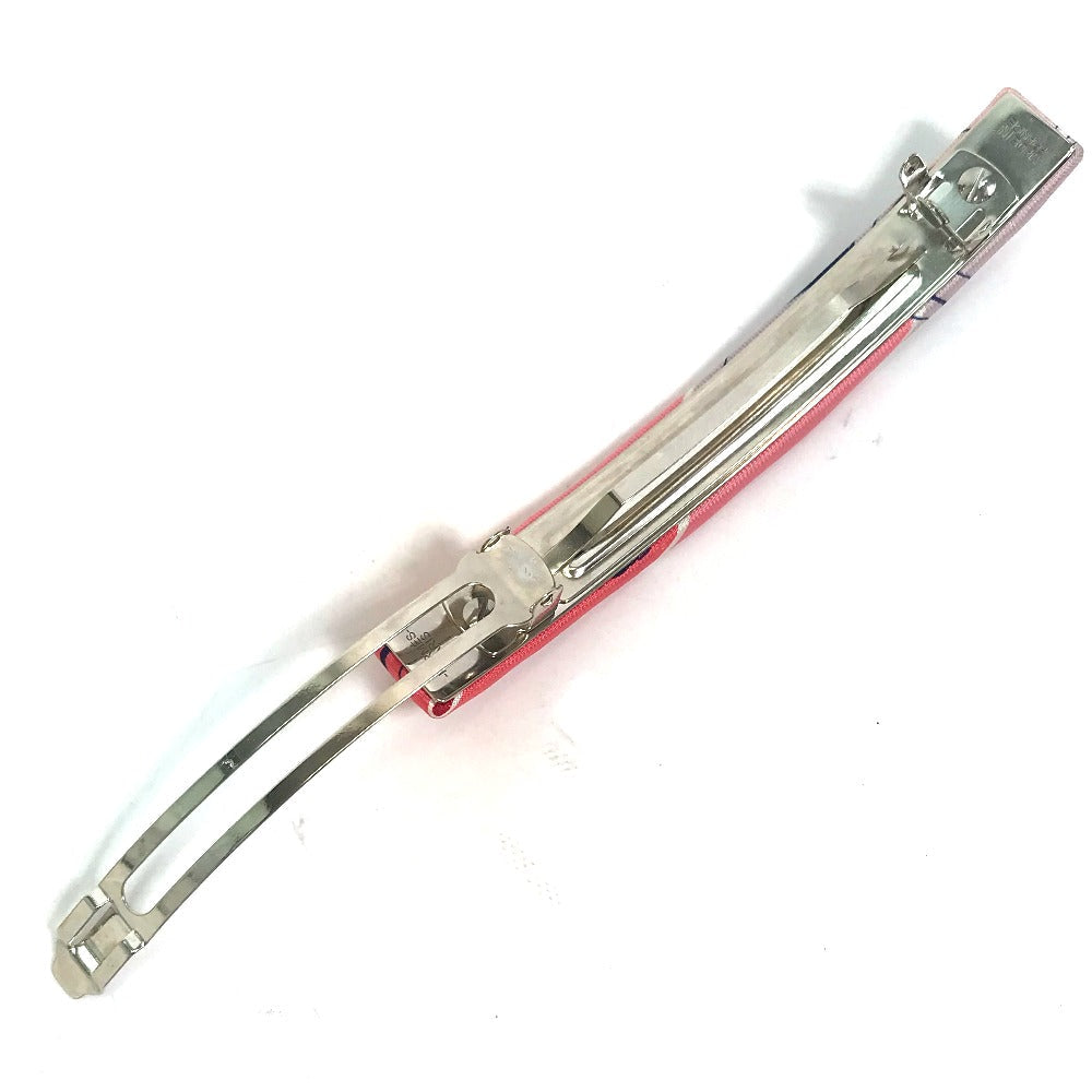 HERMES Valletta silk pink hair accessory Overall handle Women Used Authentic