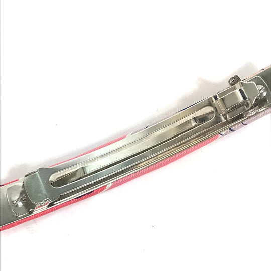 HERMES Valletta silk pink hair accessory Overall handle Women Used Authentic