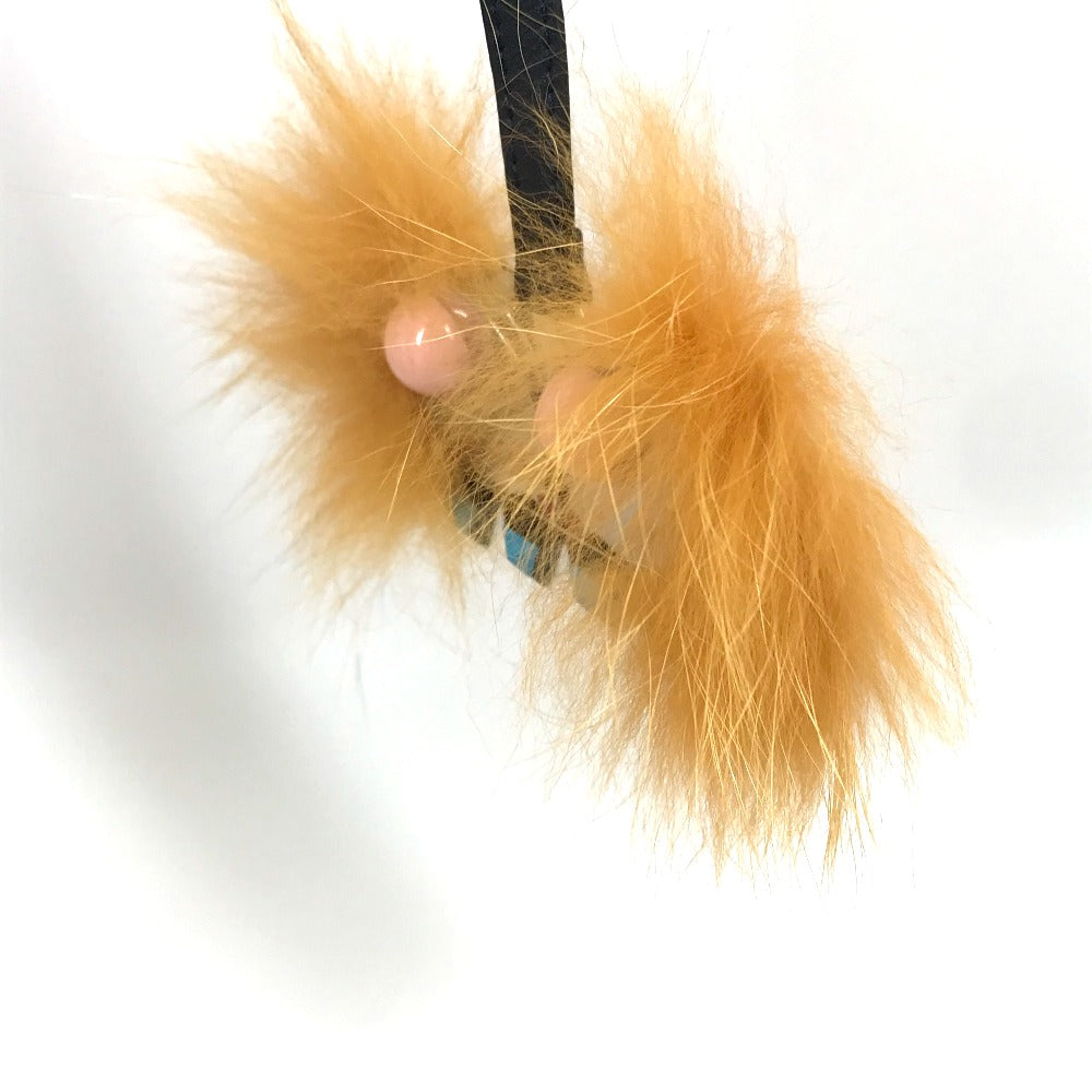 FENDI Bag charm 7AR541 Metal, Fur multicolor fur monster