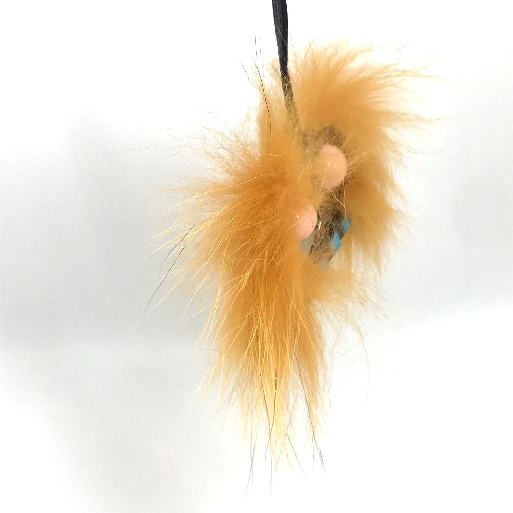 FENDI Bag charm 7AR541 Metal, Fur multicolor fur monster