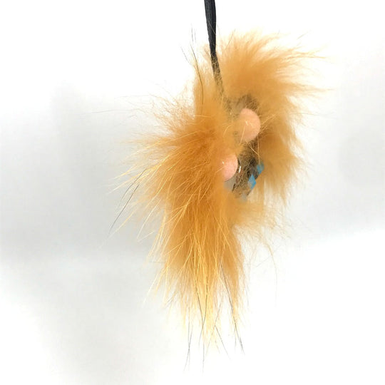 FENDI Bag charm 7AR541 Metal, Fur multicolor fur monster
