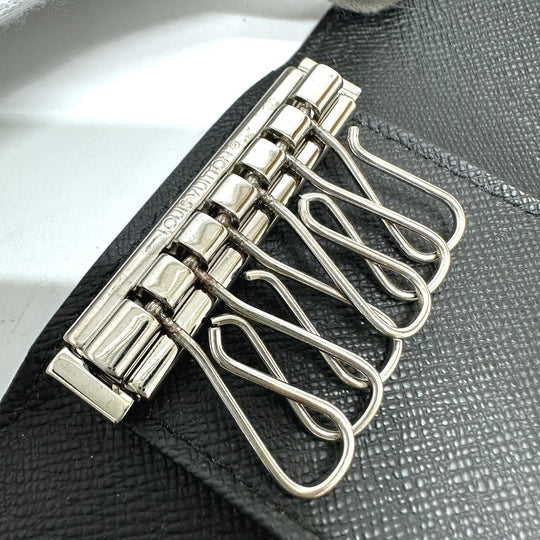 LOUIS VUITTON Key case Key holder  N62662 Damier Grafitto Canvas black Damier Grafitte Multicles6 mens Used Authentic