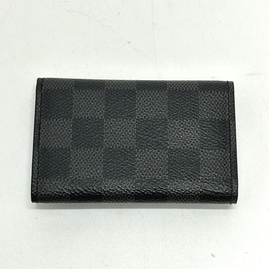LOUIS VUITTON Key case Key holder  N62662 Damier Grafitto Canvas black Damier Grafitte Multicles6 mens Used Authentic